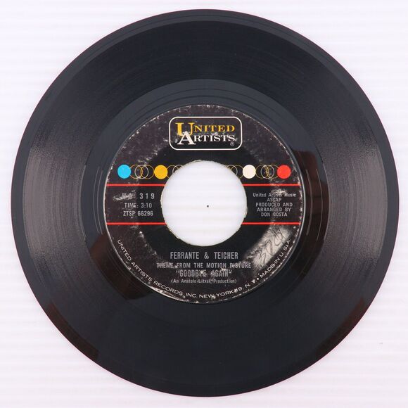 Ferrante & Teicher  - Theme from "Goodbye Again" - 1961 45 rpm Record UA 319 - Picture 2 of 16